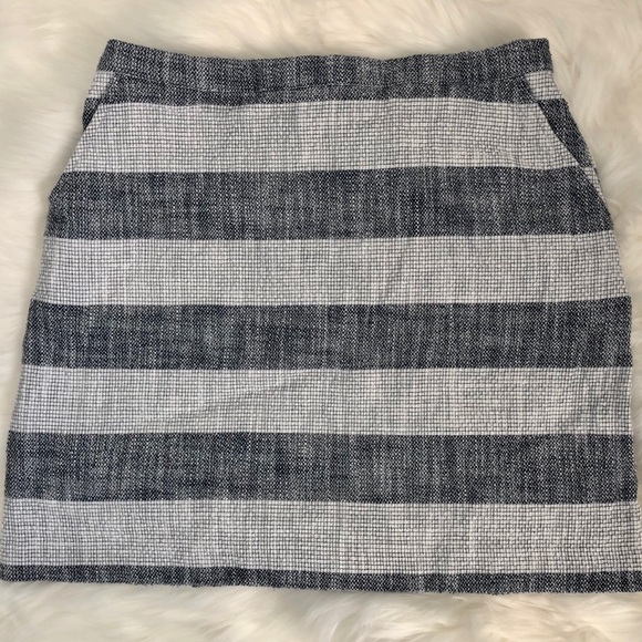 a new day Dresses & Skirts - a new day Blue White Striped Mini Skirt